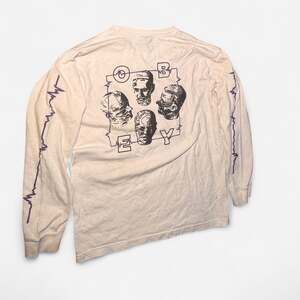 Vintage OBEY Long Sleeve Graphic Tee - Face Circuit Print - Y2K Streetwear